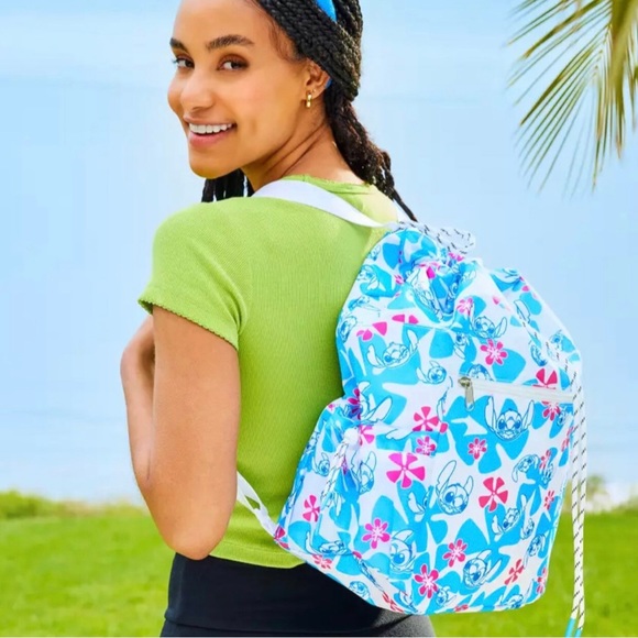 Disney Parks Stitch Drawstring Backpack NWT - Picture 3 of 3
